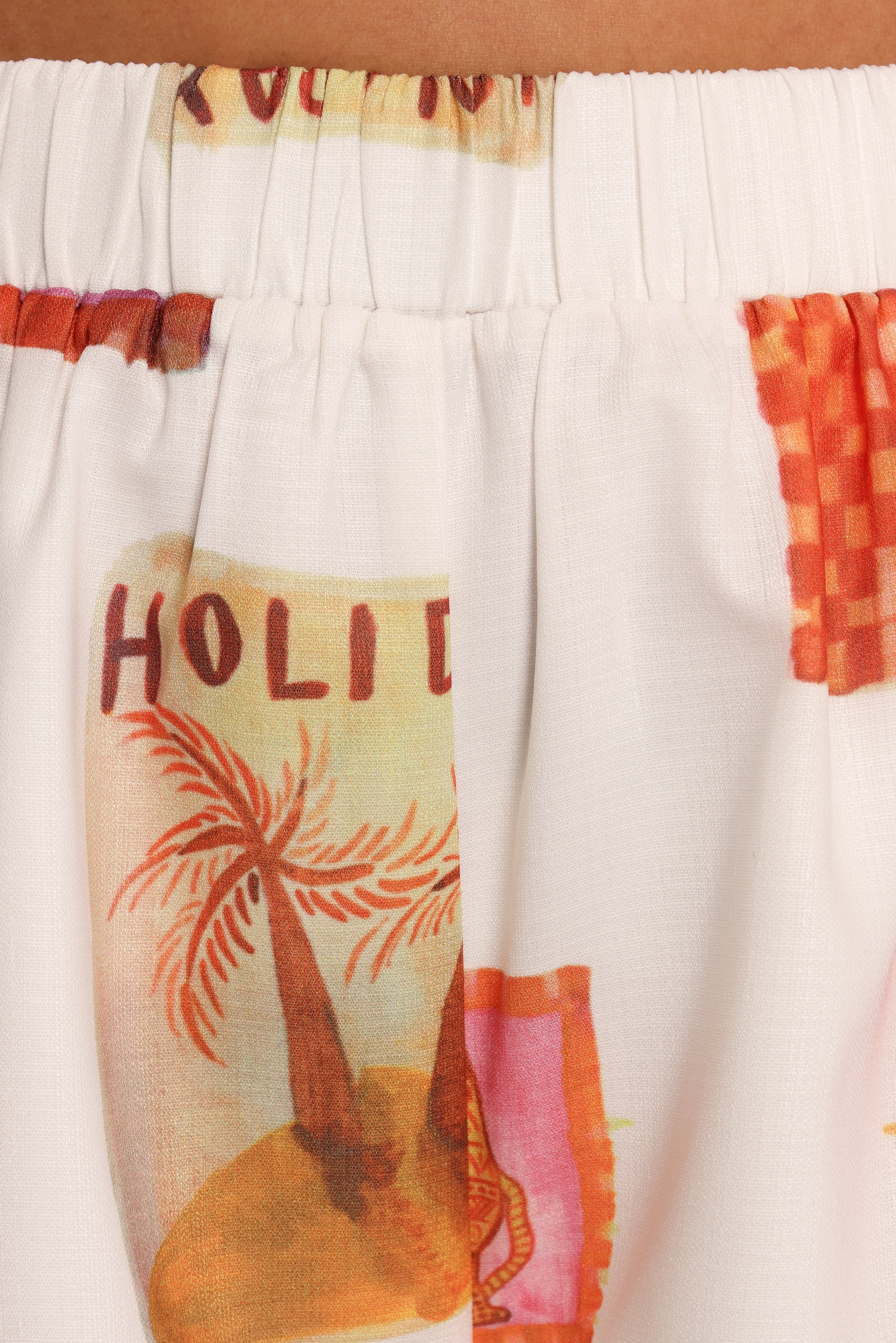 Aaliyah Shorts - White Multi