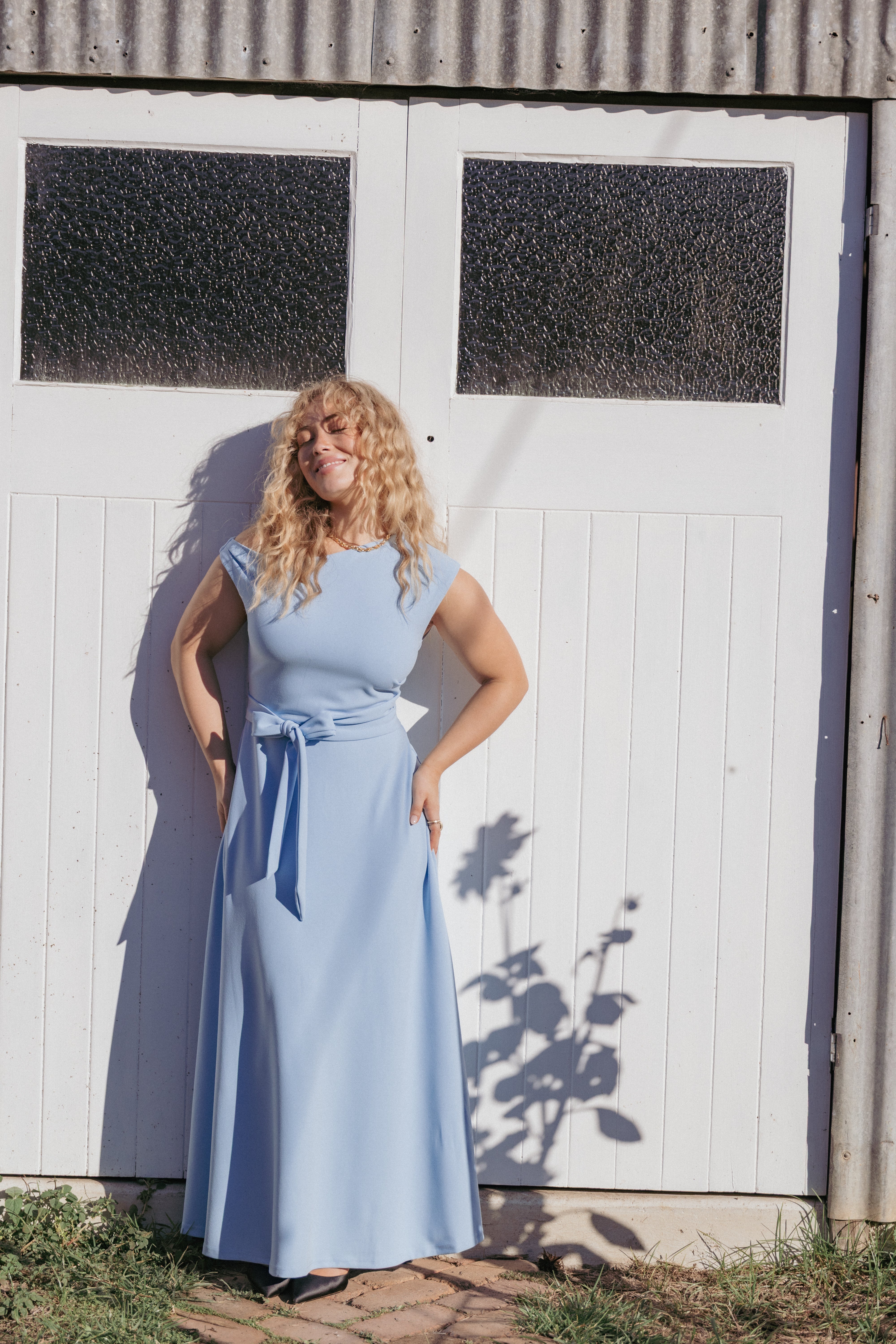 Leonie Dress - Pale Blue