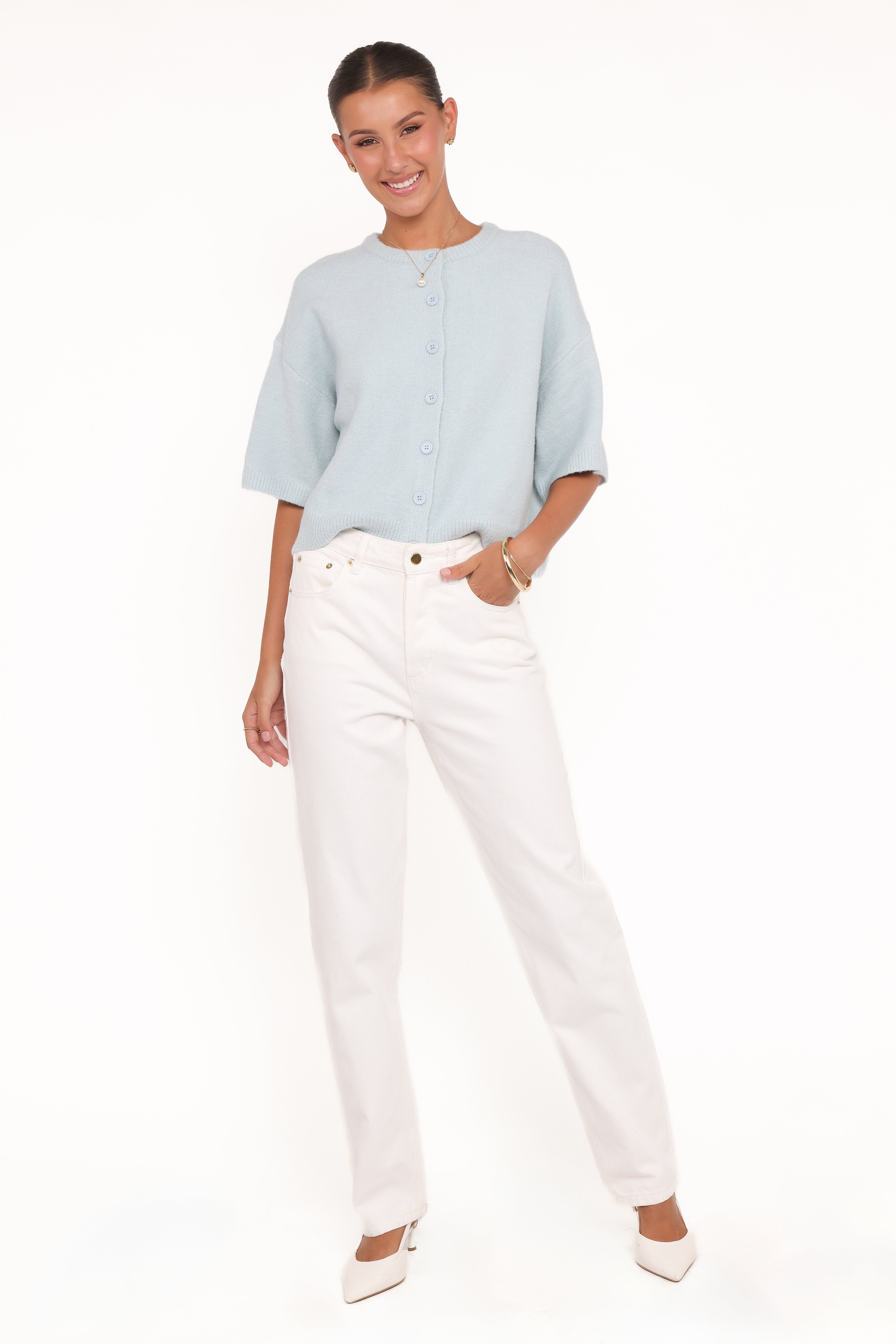 Lilith Knit Top - Blue