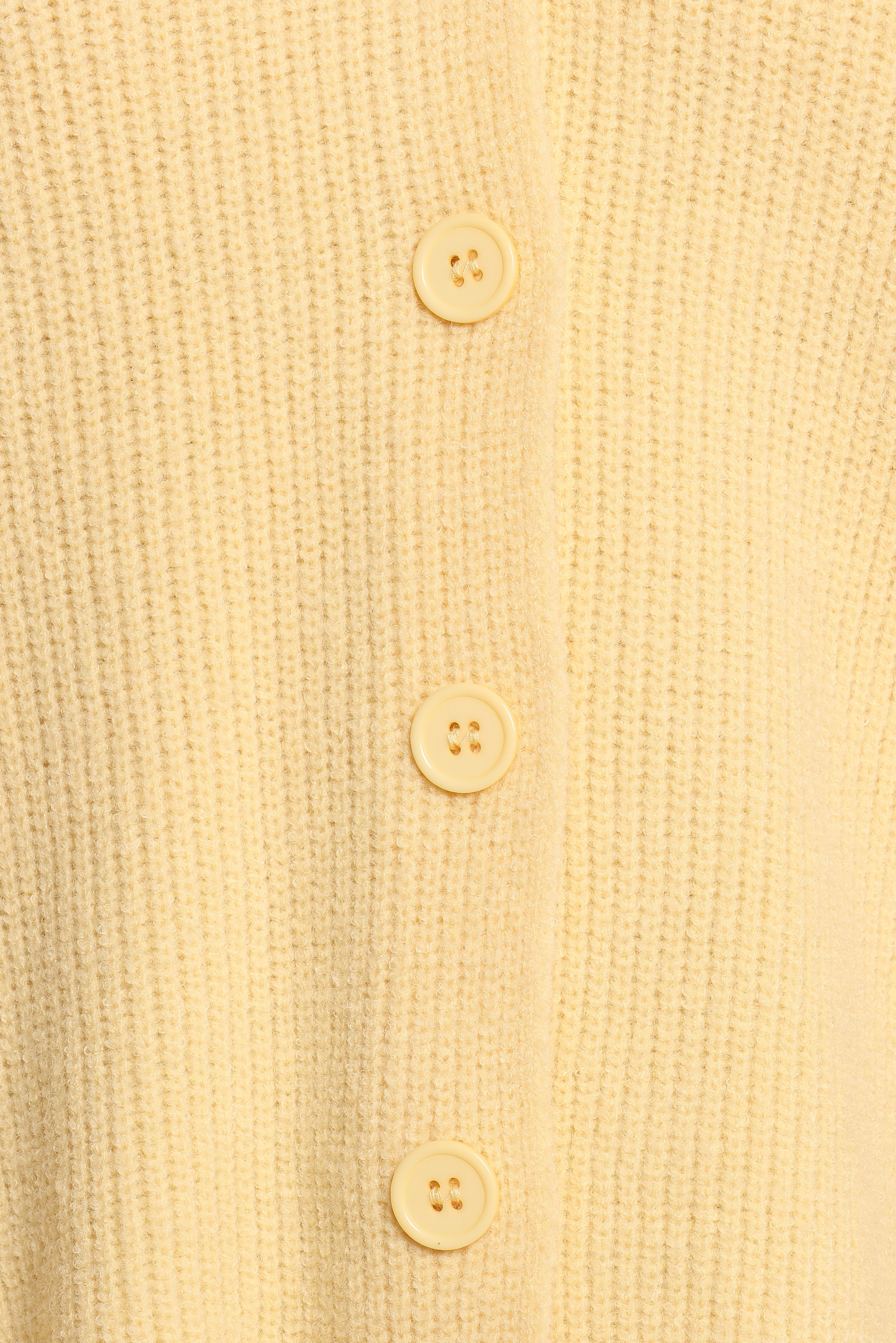 Sybil Button Front Cardigan - Butter Yellow