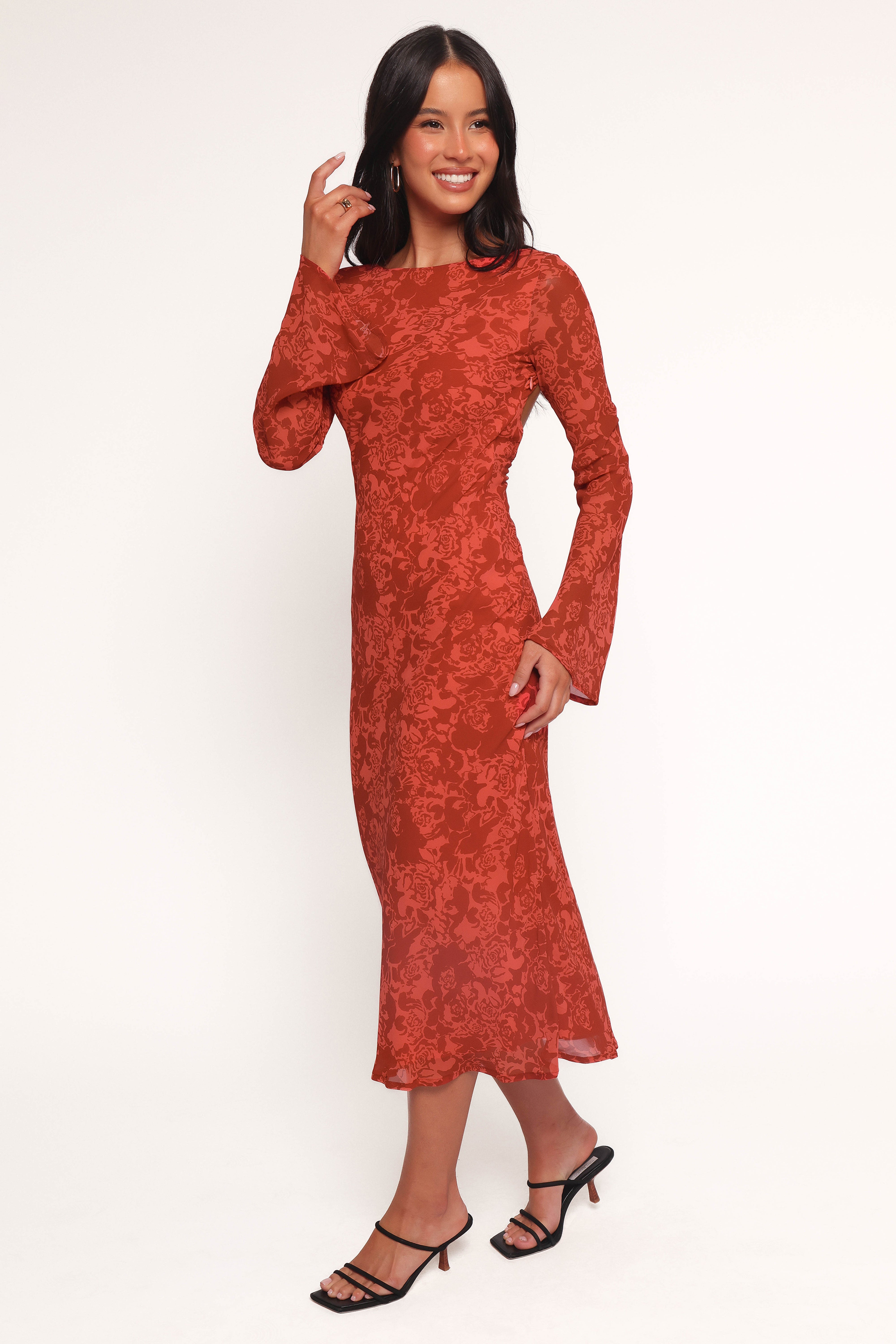 Talitha Maxi Dress - Red Roses