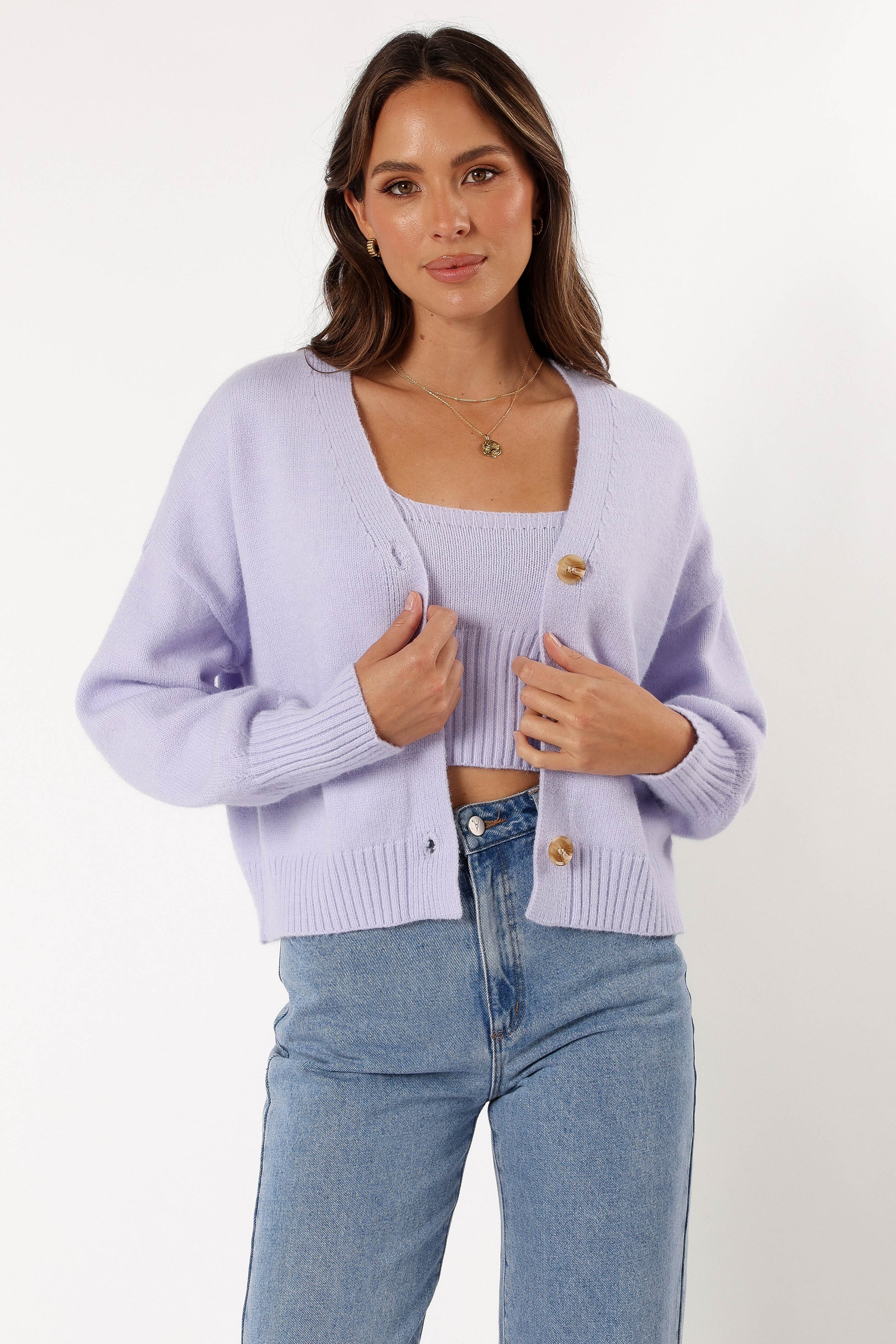 TOPS @Isabel Sweater Top - Lilac (Hold for Cool Beginnings)