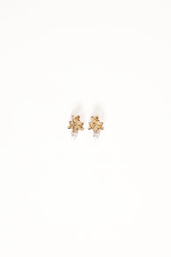 Amani Earrings - Gold/Pearl