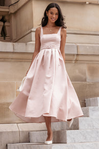 Augustine Midi Dress - Dusty Pink