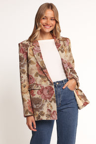 Dawn Oversized Blazer - Floral