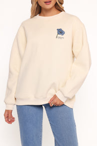 Flower Market Sweatshirt - Cream
