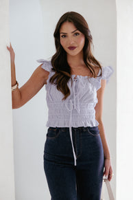 Giran Top - Cashmere Blue