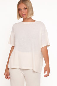 Granger Knit Pant Set - Cream