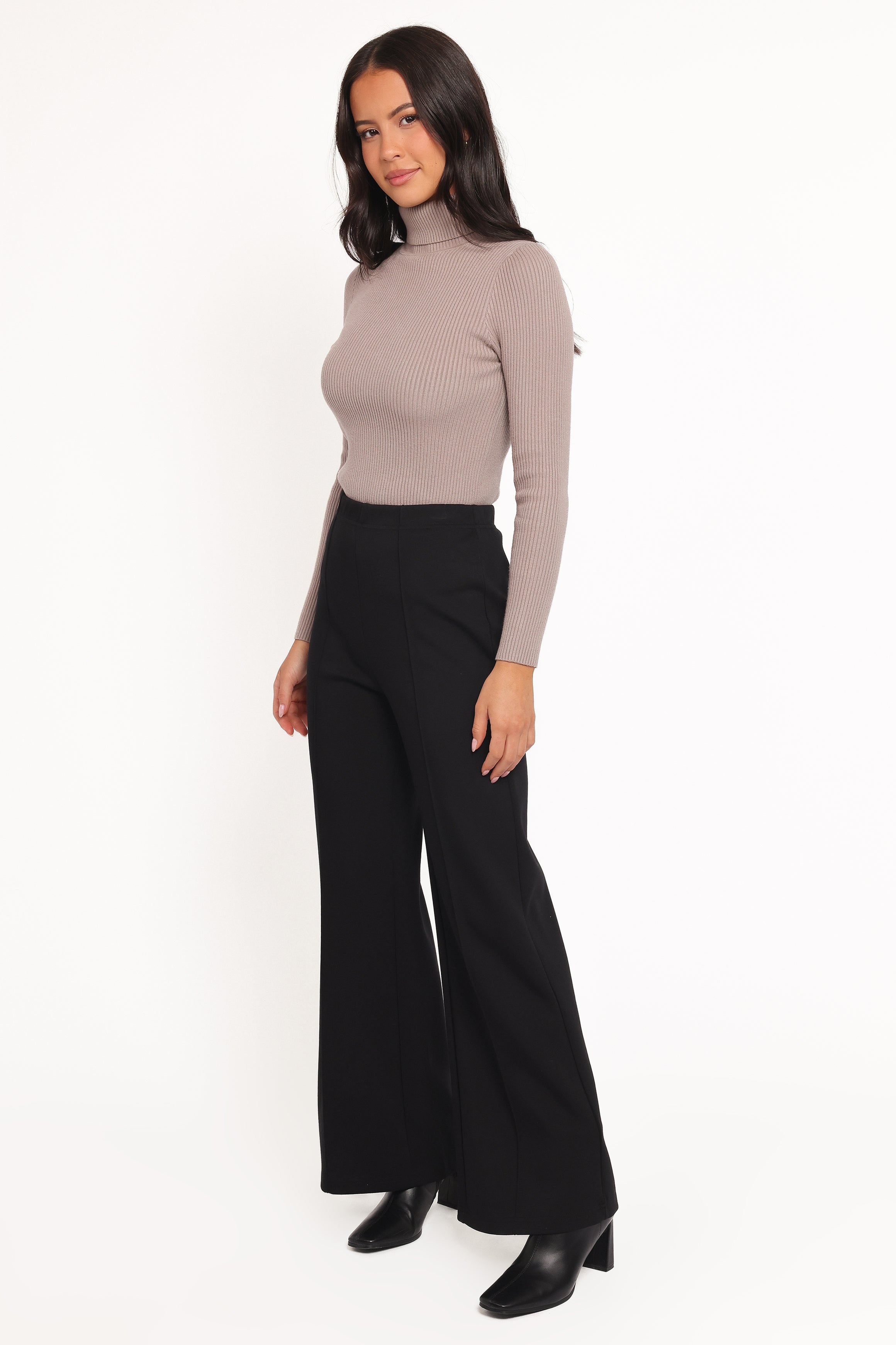 Jade Wide Leg Pant - Black