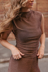 Nissa Lurex Top - Bronze