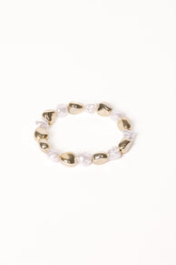 Phoenix Bracelet - Gold/Pearl