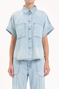 Shore Button Front Shirt - Wild Card