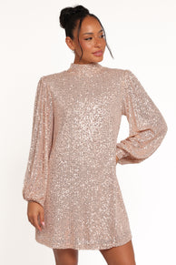 Springfield Mini Dress - Gold