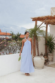 Theophania Maxi Dress - Pale Blue