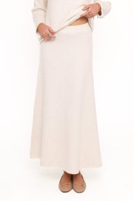 Willis Knitted Skirt - Cream