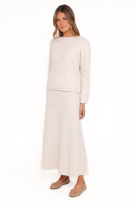 Willis Knitted Skirt - Cream