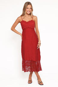 Winnie Maxi Dress - Red