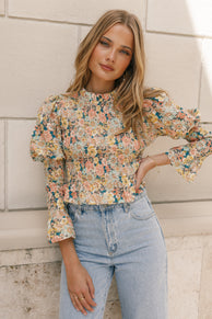 Petal and Pup USA TOPS Novah Long Sleeve Top - Floral