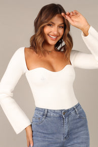 Petal and Pup USA KNITWEAR Aquerelle Knit Sweater - Ivory